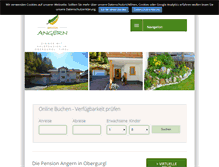 Tablet Screenshot of pension-angern.com